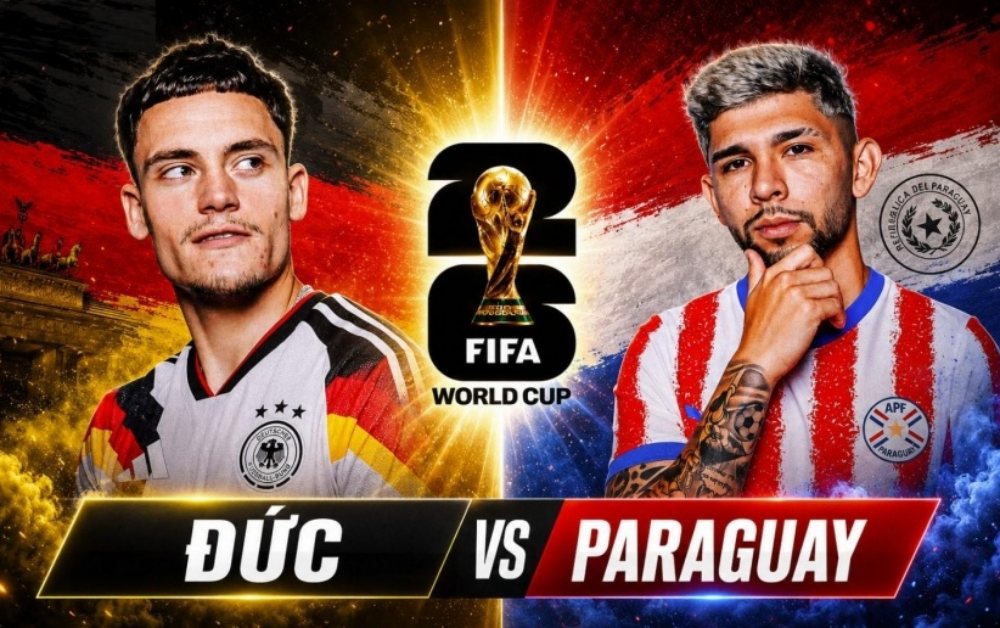 Nhận định bóng đá Đức vs Paraguay 03h30 ngày 30/06: Đức áp đảo - Vòng 1/16 World Cup 2026